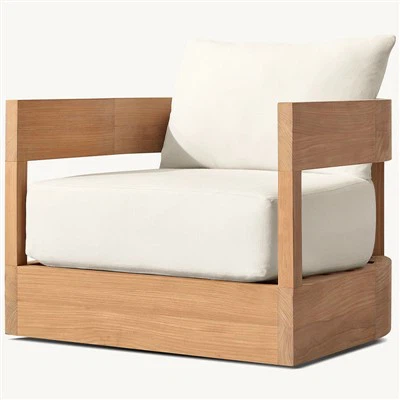 كراسي صالة من خشب الساج الصلب