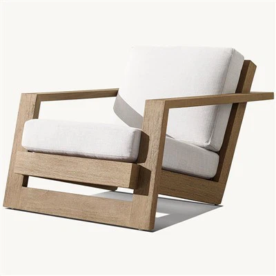 كرسي صالة حديقة من خشب الساج